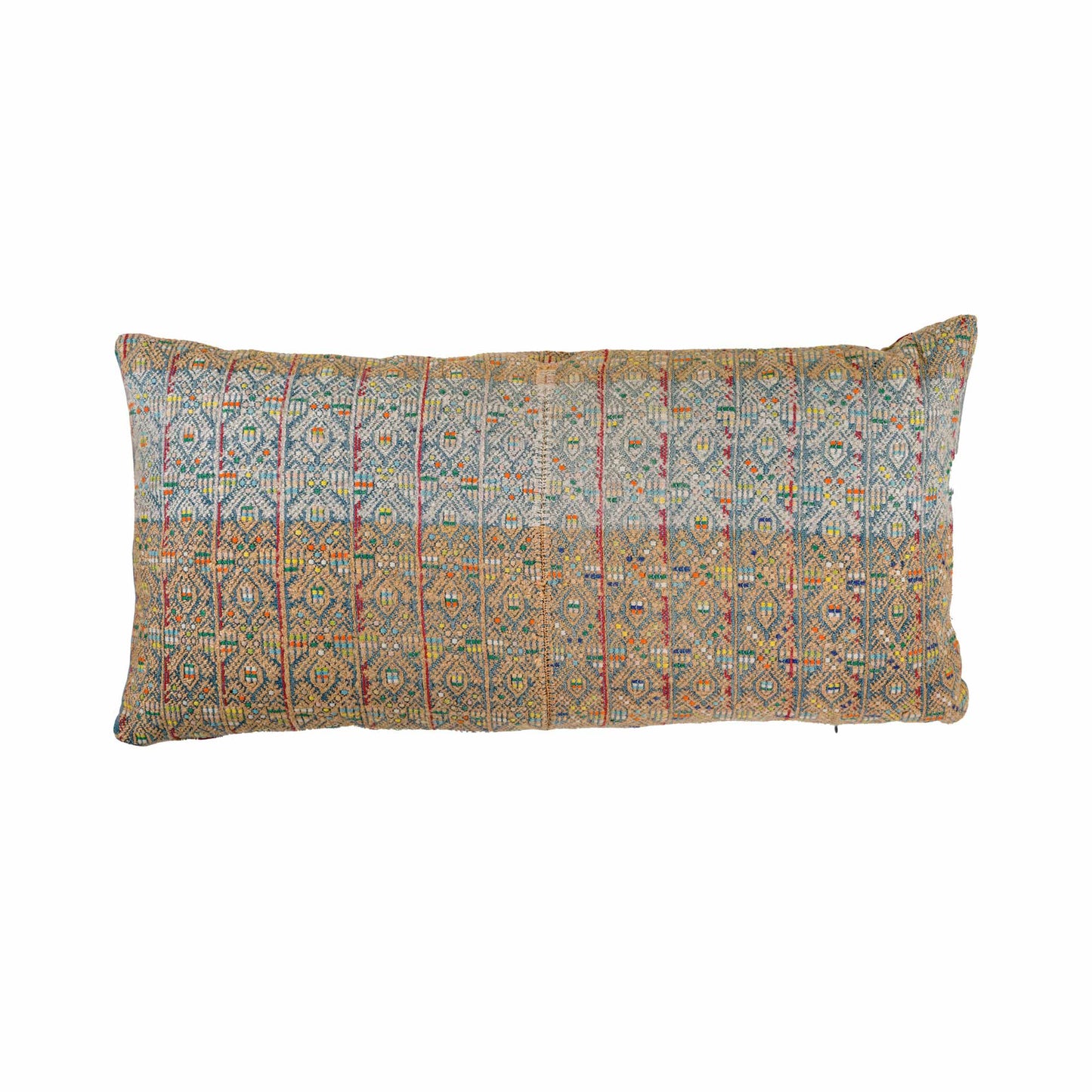 Multi coloured woven cushion from Guatemala