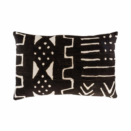 Black & white African resist printed cloth B