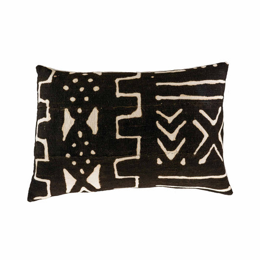 Black & white African resist printed cloth A