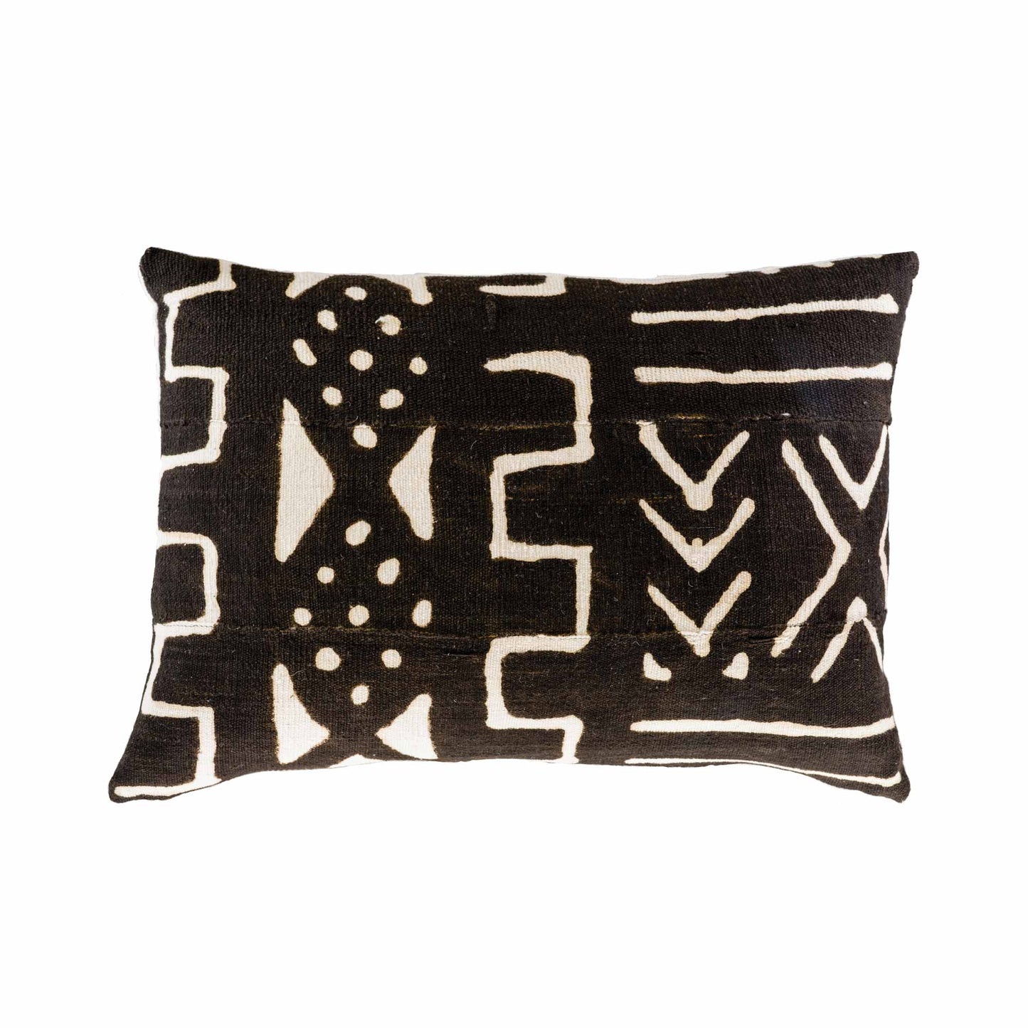 Black & white African resist printed cloth C