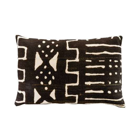 Black & white African resist printed cloth D