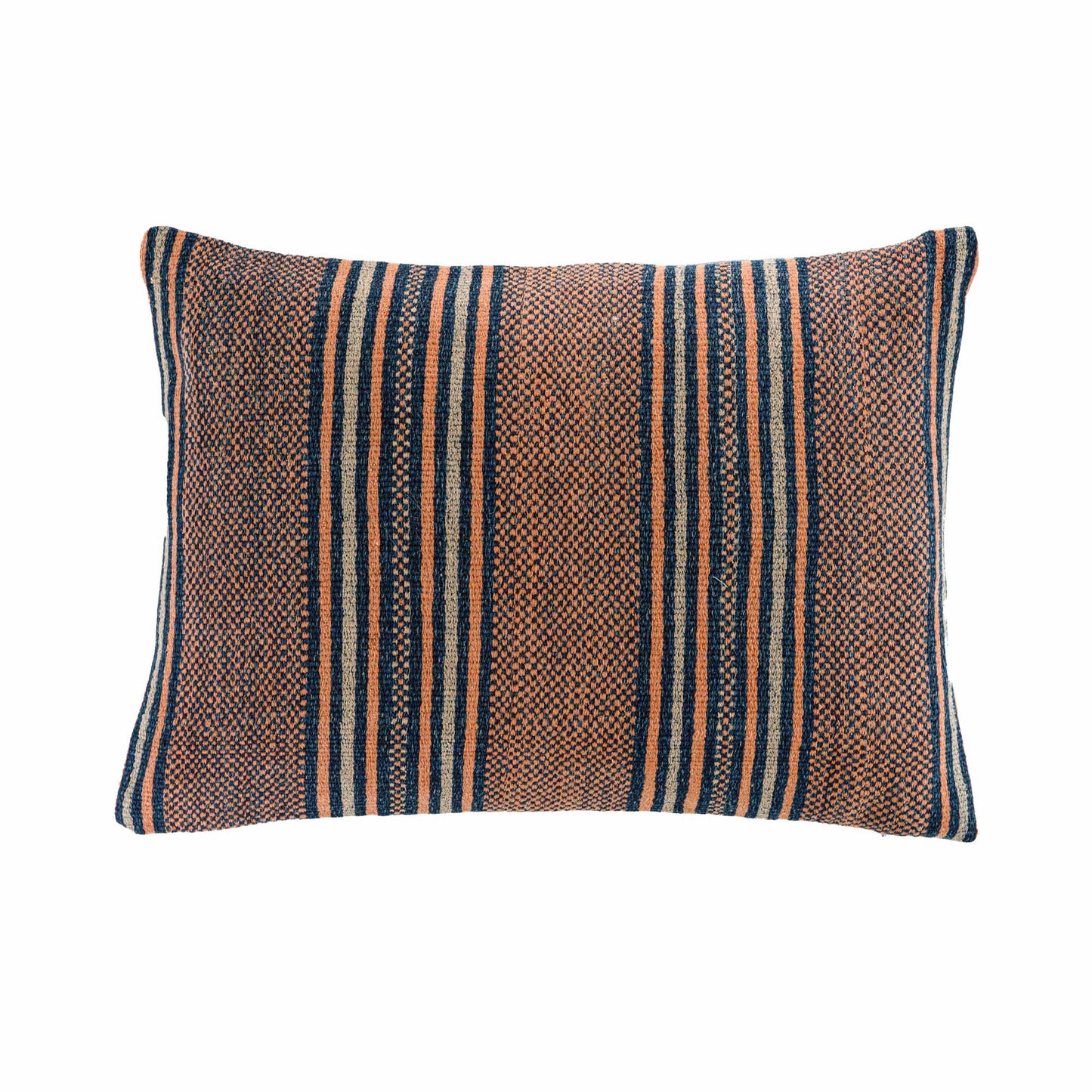 Blue/ terracotta Zhuang striped D