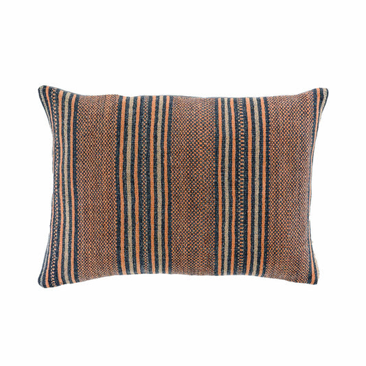 Blue/ terracotta Zhuang striped I